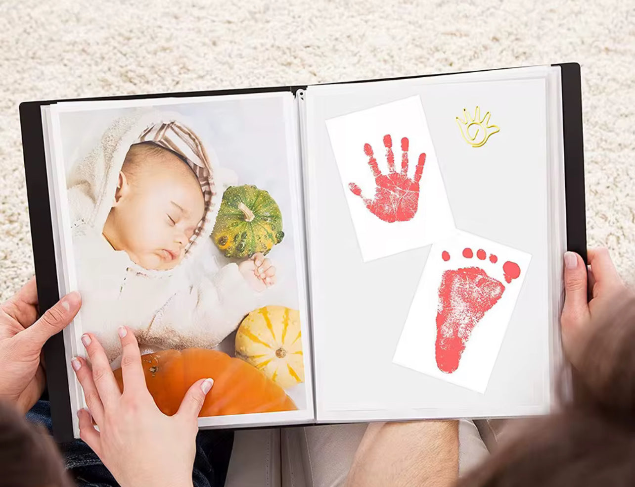 Inkless Baby Handprint & Footprint Kit Safe, Mess-Free Memory