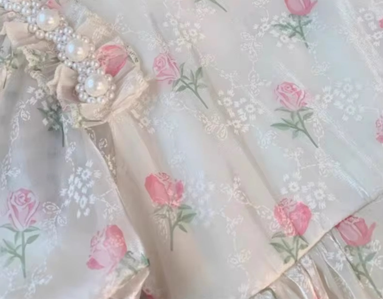 Girl Summer Puff Sleeve Dress