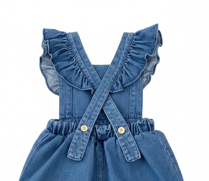 Personalized Denim Bubble Romper