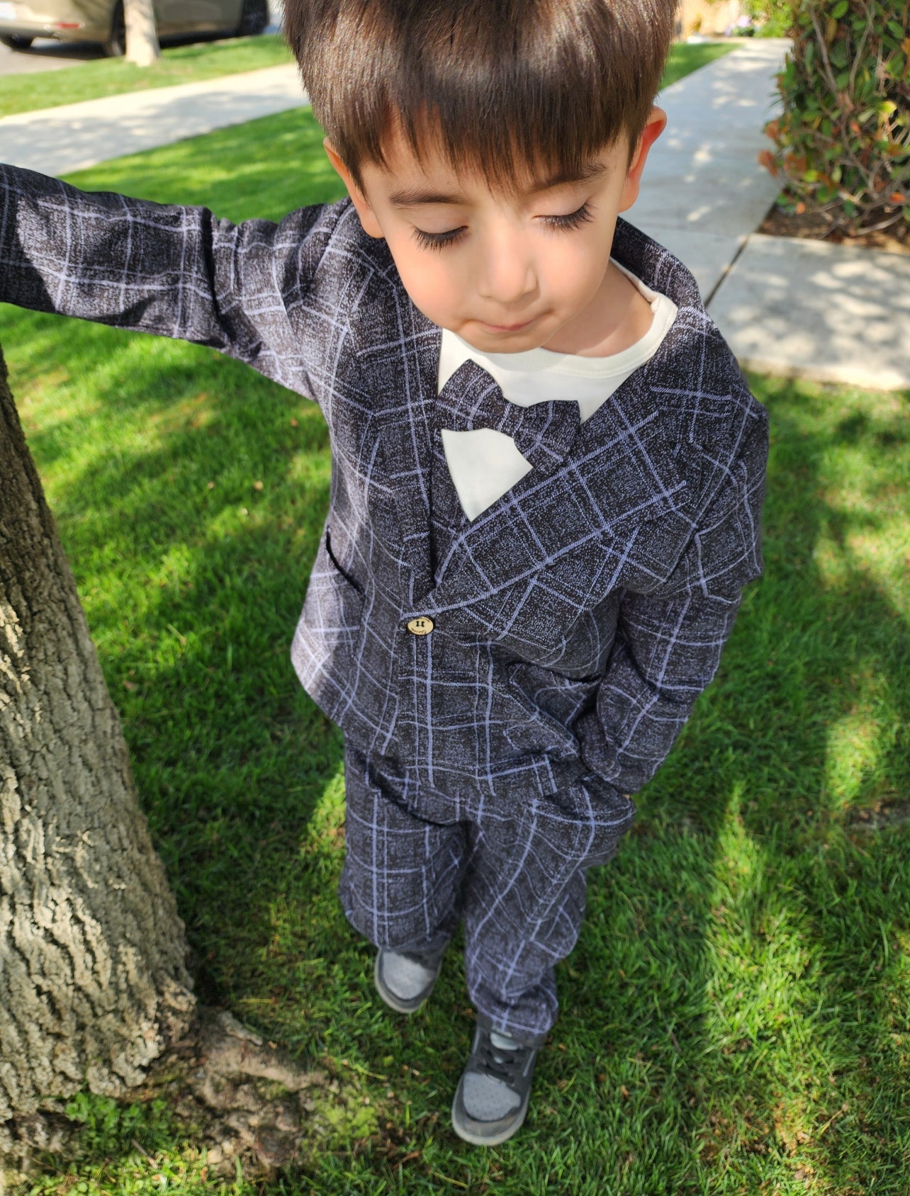 3-Piece Classic Tuxedo Set Stylish Vest & Pants & Coat