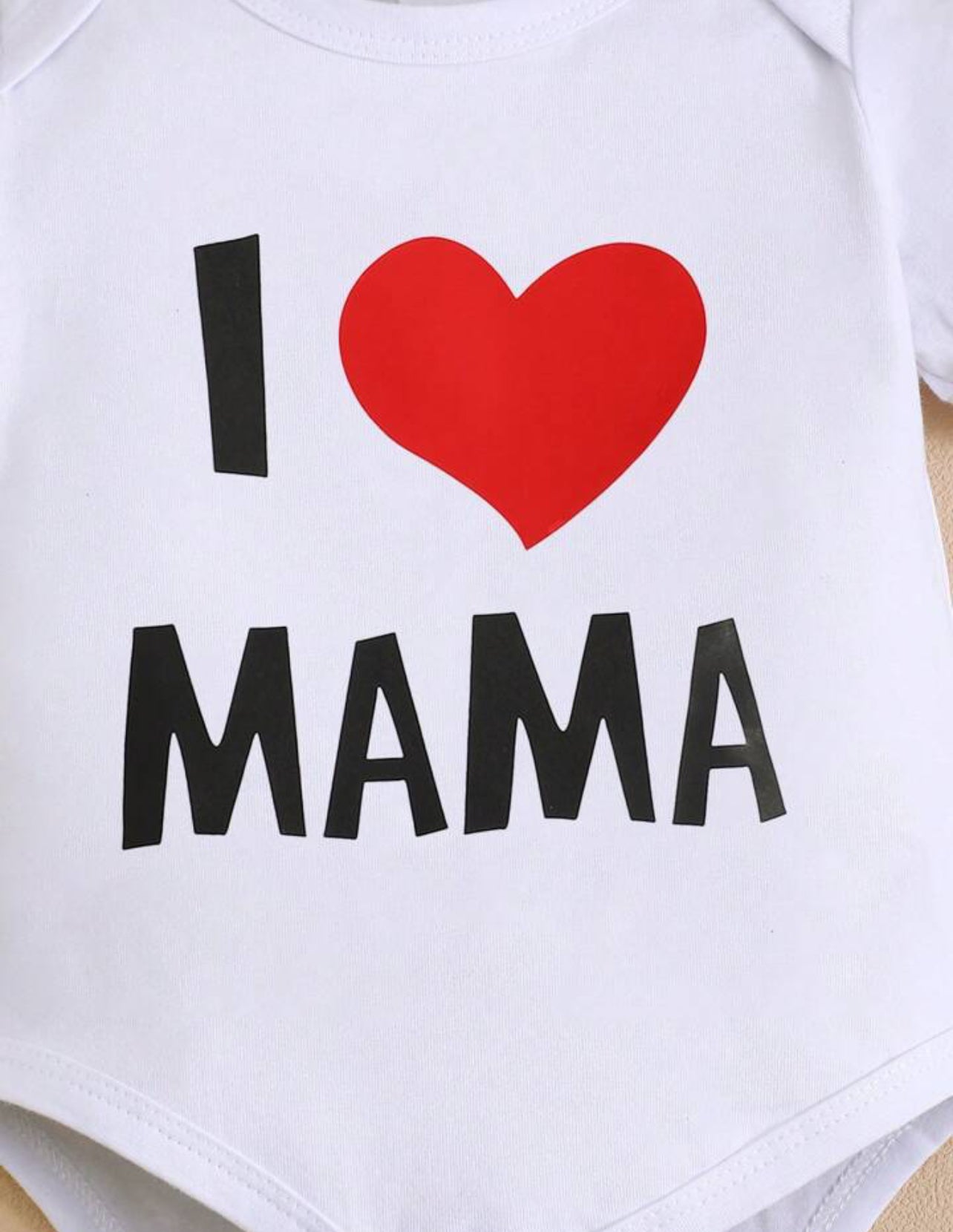 Girl / Boy Gift Mama and Papa 2 Peace Set Baby Romper