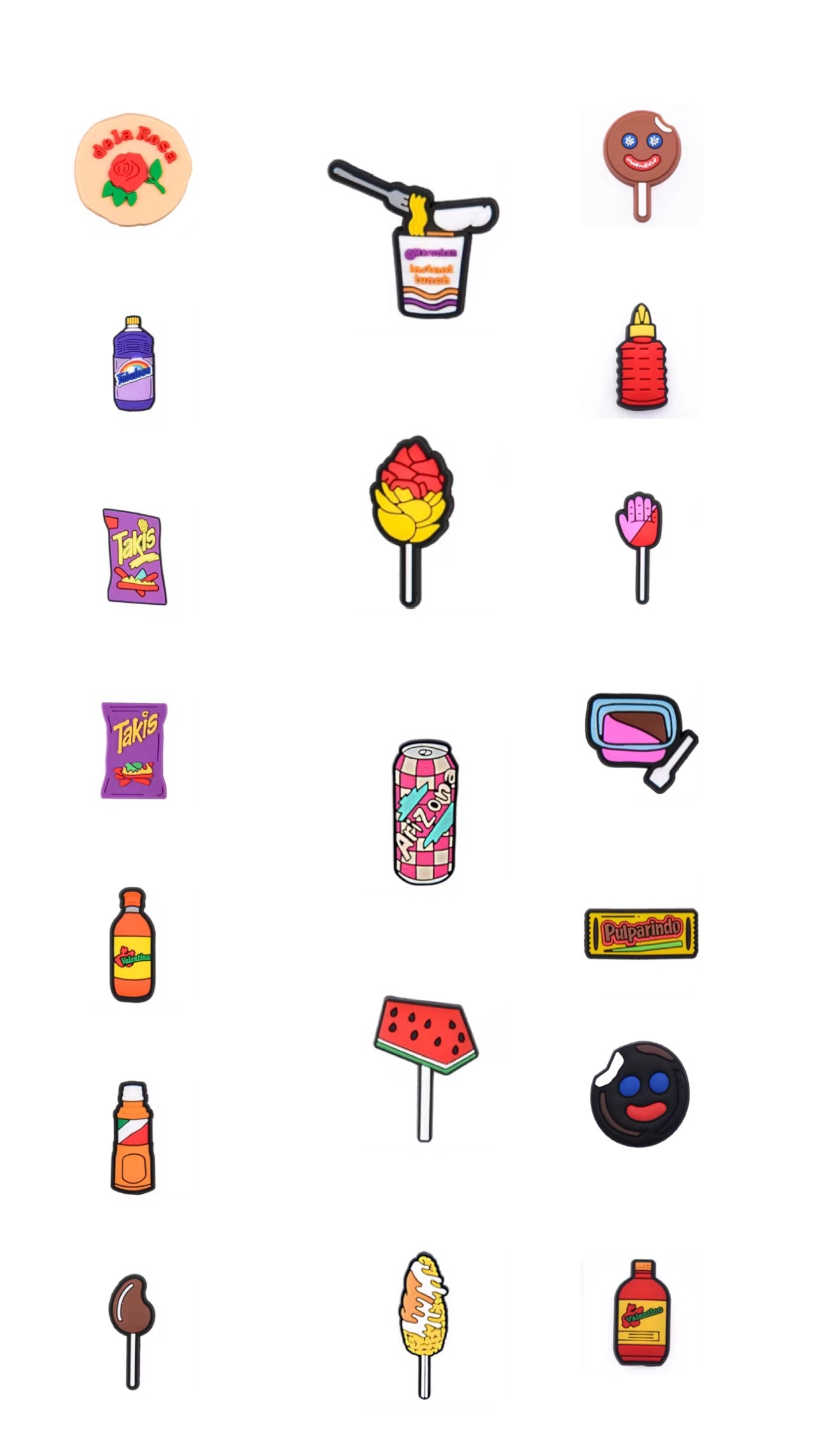 Sweets Treats Rubber Shoe Charms