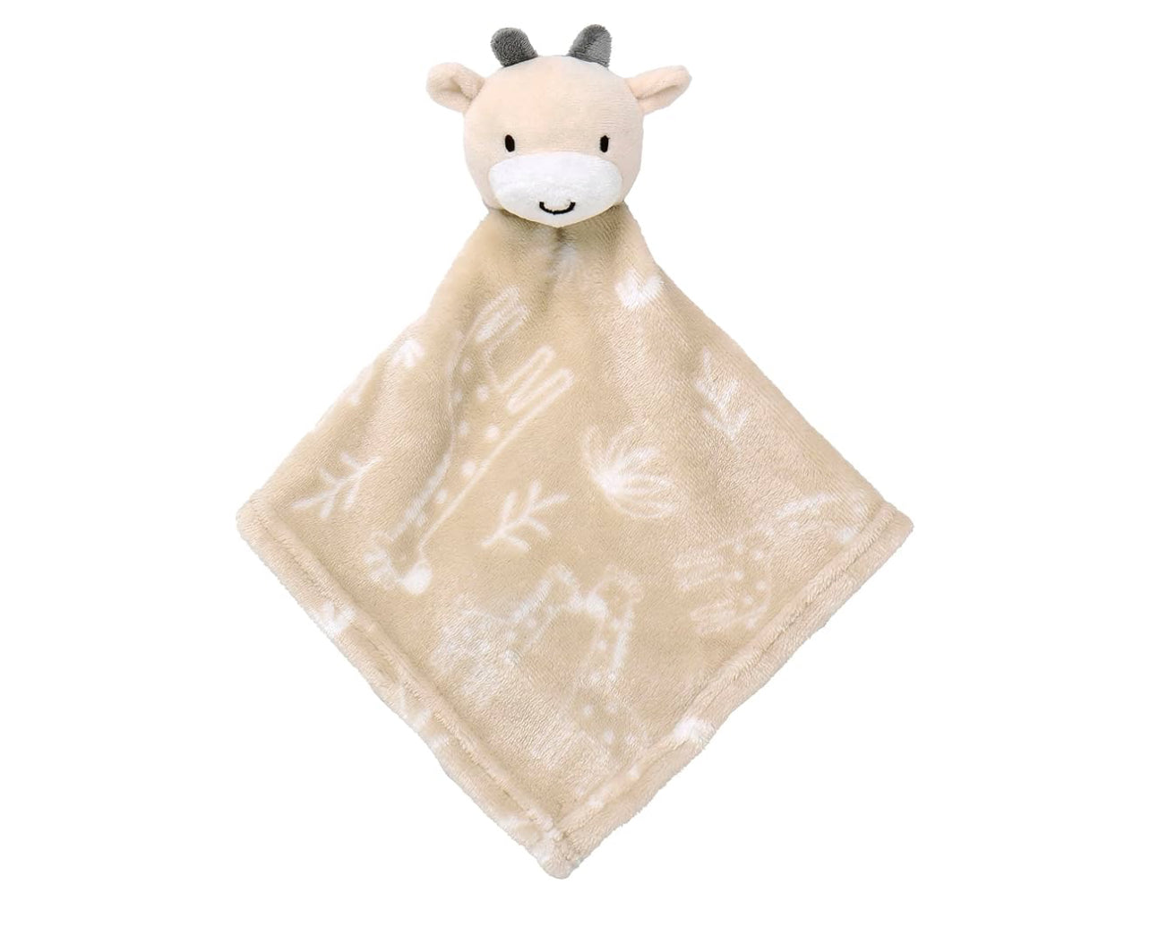 Cuddle Plush Toy and Baby Blanket Gift Set, Giraffe with Animal Print 2-Piece