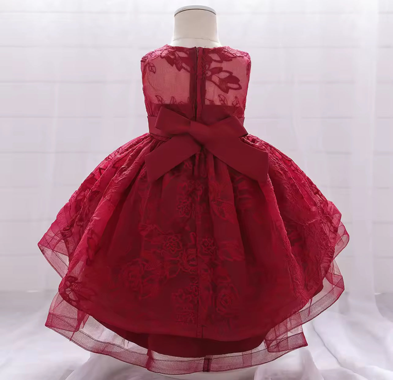 Elegant Princess Ball Gown Girl Flower Dress