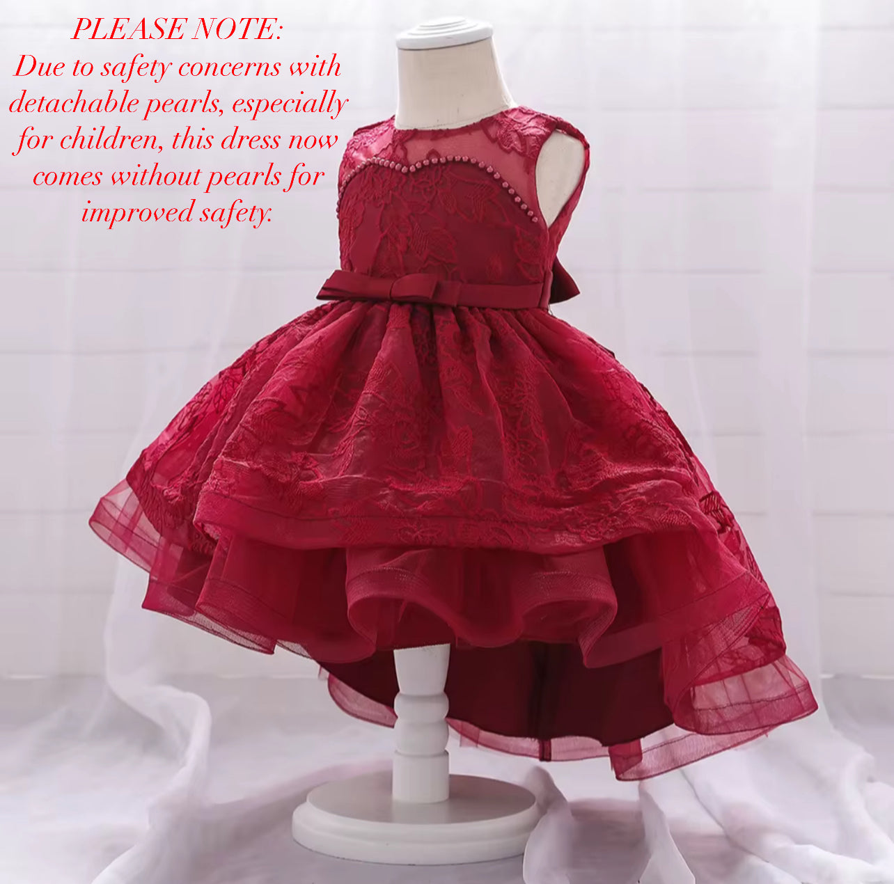 Elegant Princess Ball Gown Girl Flower Dress