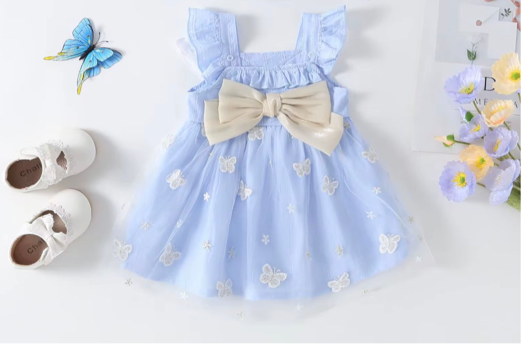 Butterfly Lace Summer Dress for Girls