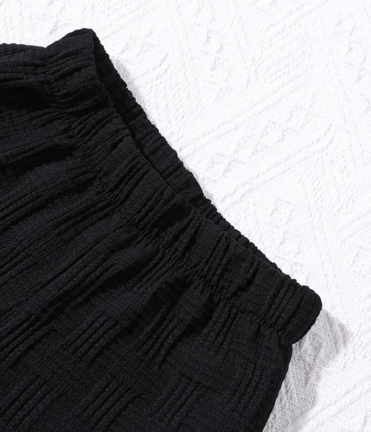 Baby Boy 2 Piece Set Textured Shirt & Shorts