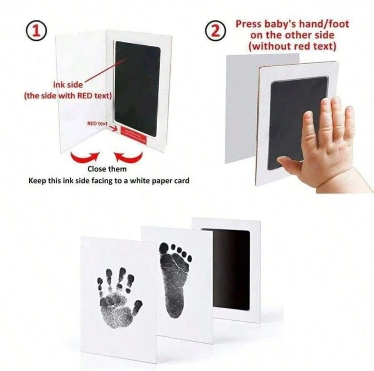 Inkless Baby Handprint & Footprint Kit Safe, Mess-Free Memory
