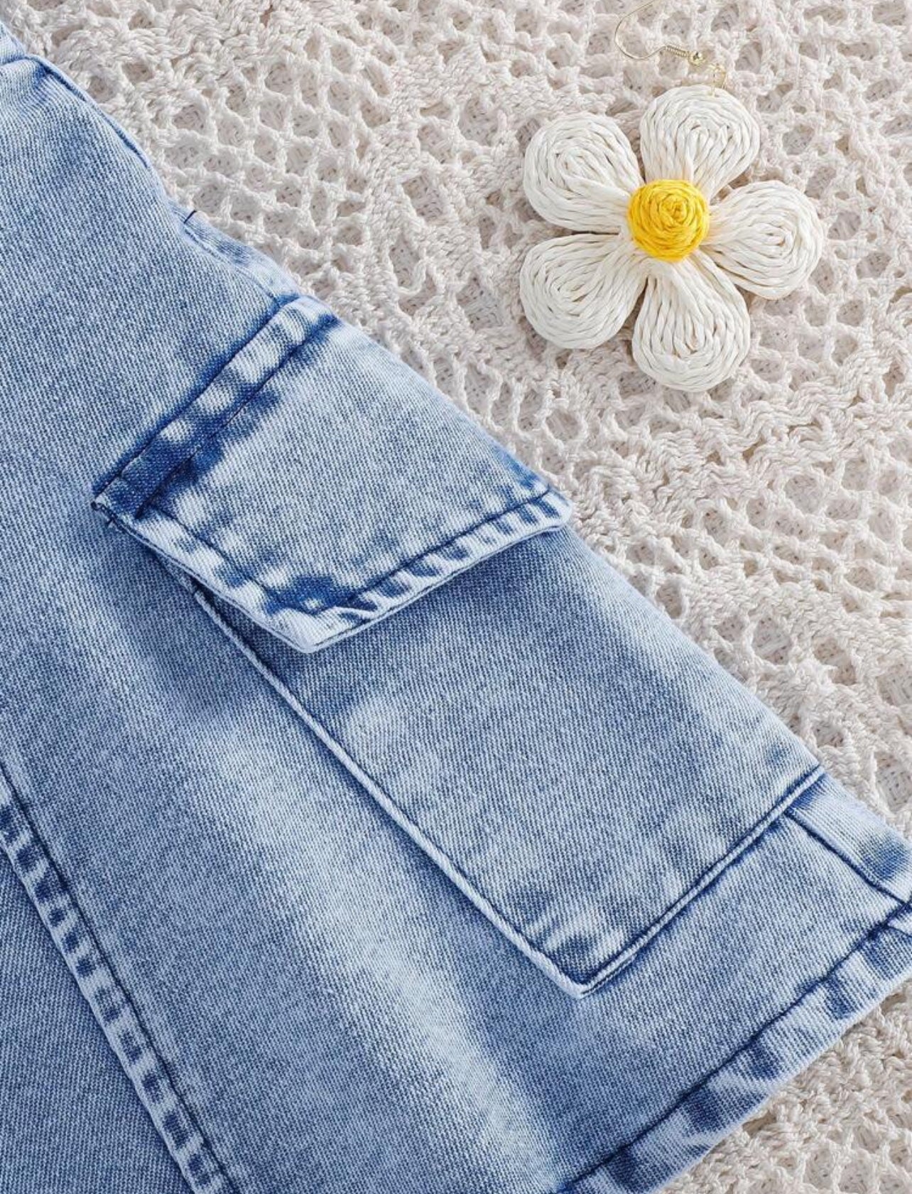 Toddler Girl Denim Overall Dress Casual Summer Spaghetti Strap