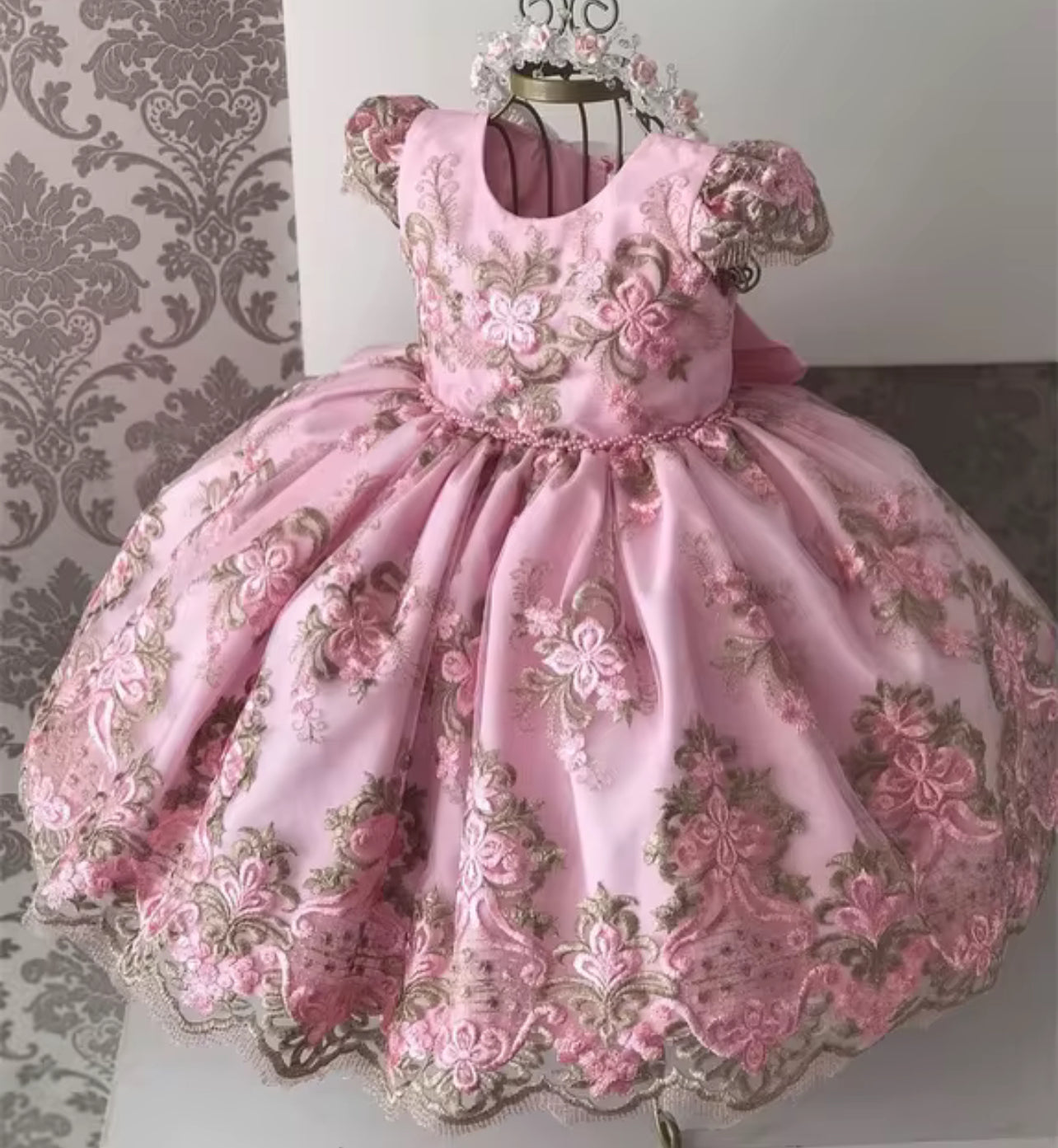 Sleeveless Bow Princess Party Dress
