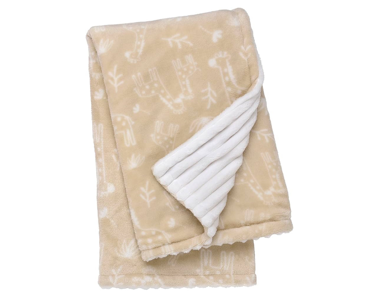 Cuddle Plush Toy and Baby Blanket Gift Set, Giraffe with Animal Print 2-Piece