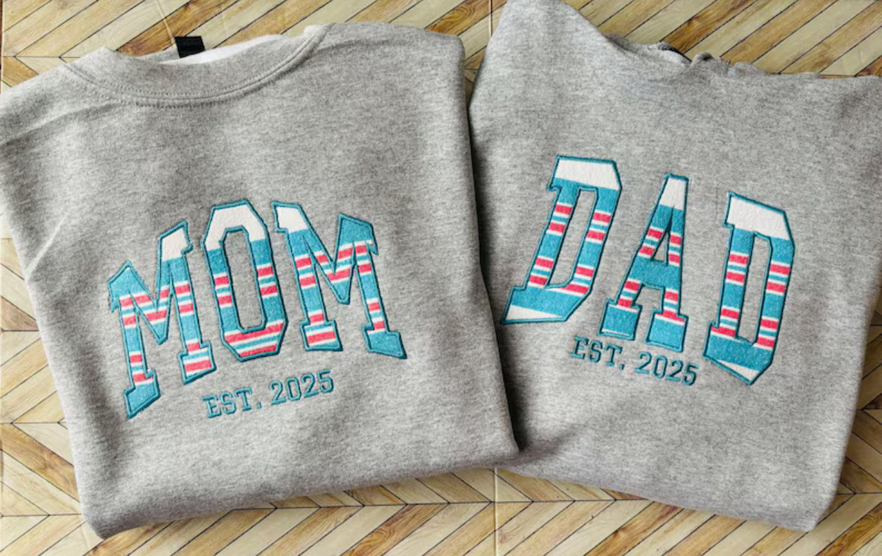 Personalized Keepsake Hoodie /Sweater - DAD, PAPA, GRANDPA, ABUELO “Est. Year” (Optional)
