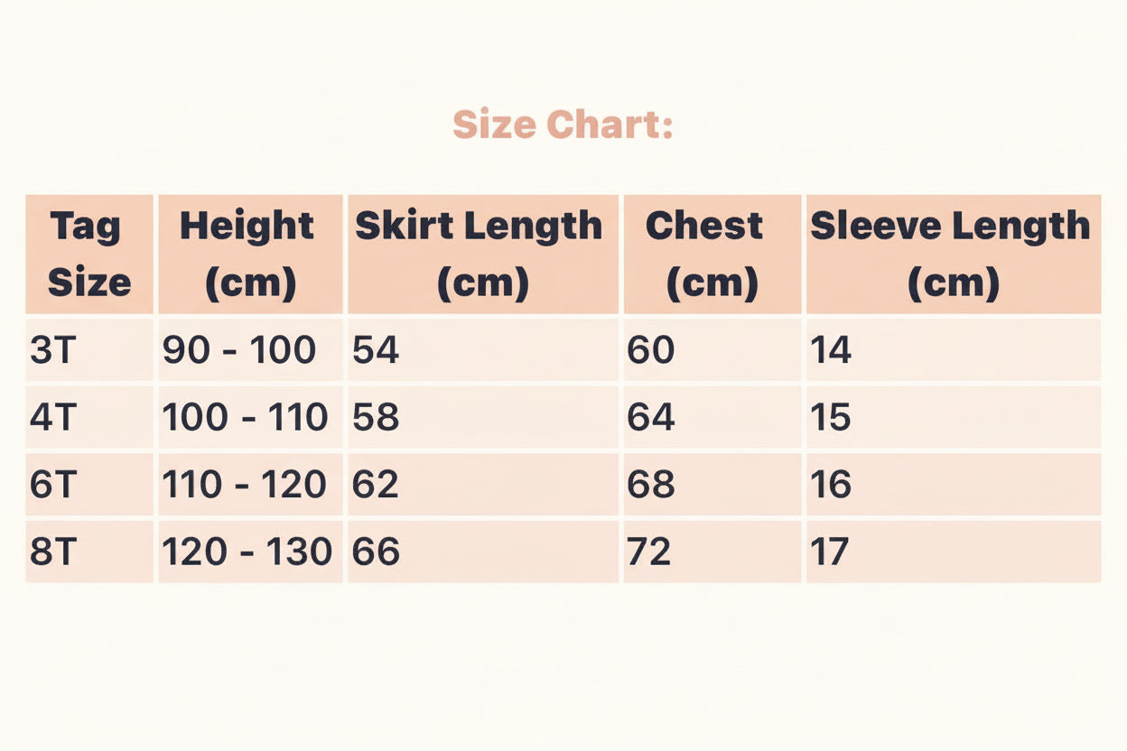 Puff Sleeve Party Dress for Girls Ages 3–8