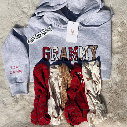 Grandma Appliqué Embroidered Keepsake Hoodie