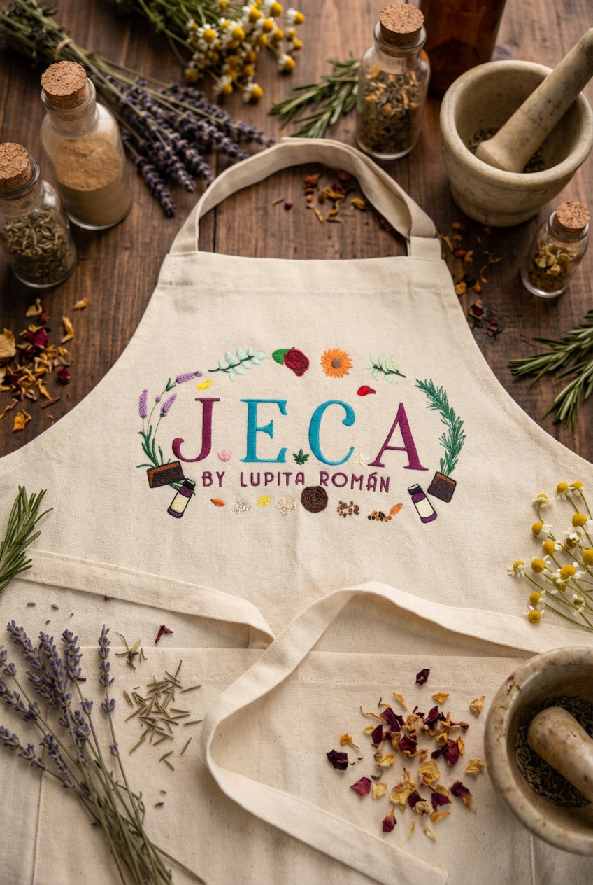 Logo Embroidered Apron (Detailed)