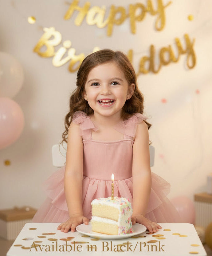 Bow Straps Mesh Tutu Dress