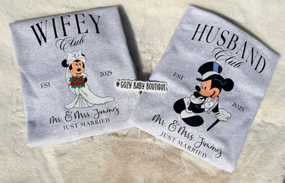 Mr. & Mrs. Sweatshirt Custom Last Name + EST. Year