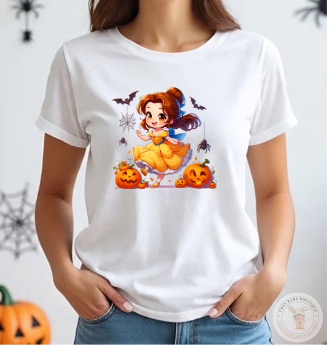 Halloween Hero & Princesses Characters T-Shirt for Kids & Adults