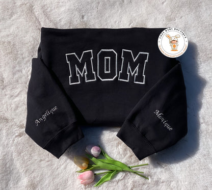 Personalized Mom Embroidered Sweatshirt