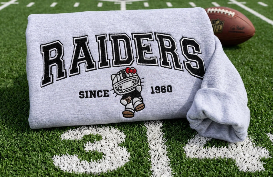 Kawaii Football Embroidered Sweatshirt & Hoodie
