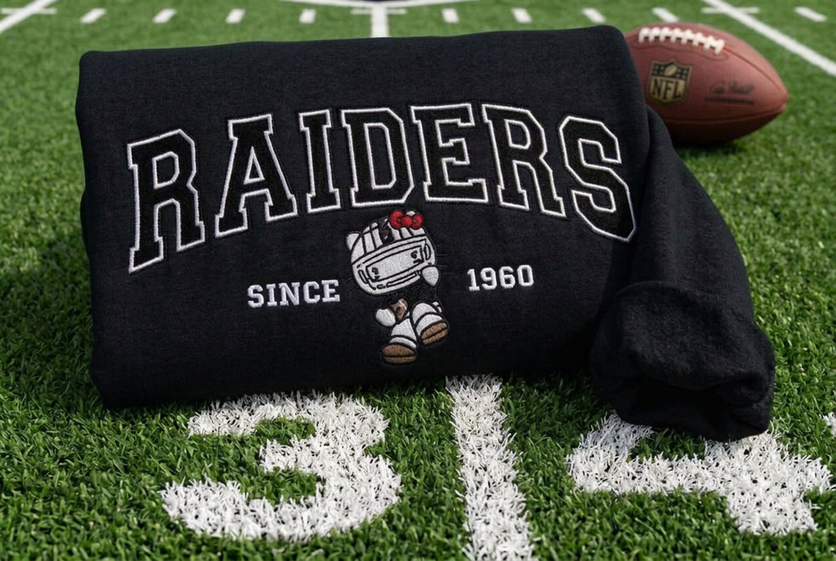 Kawaii Football Embroidered Sweatshirt & Hoodie