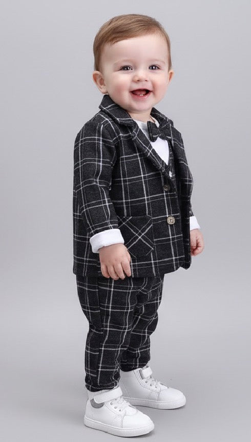 Classic Tuxedo Set Stylish Vest & Pants & Coat