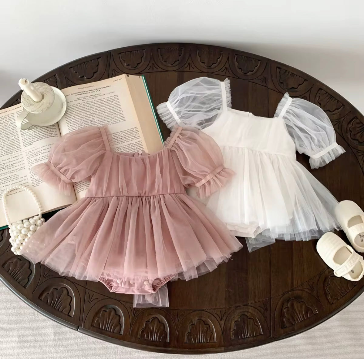 Princess Romper Dress Girls Photoshoot
