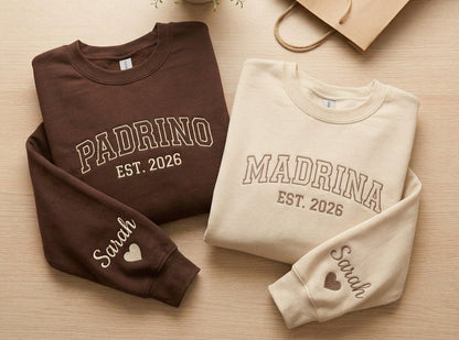 Embroidered Padrinos Sweatshirt or Hoodie