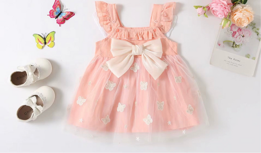 Butterfly Lace Summer Dress for Girls