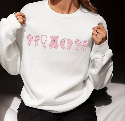 Coquette Nurse Sweatshirt Icons Nurse Gift