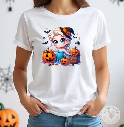 Halloween Hero & Princesses Characters T-Shirt for Kids & Adults