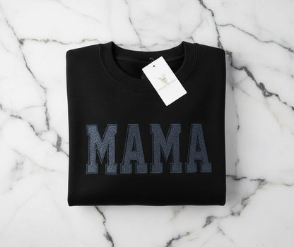 Mama Sparkle Glitter Sweatshirt
