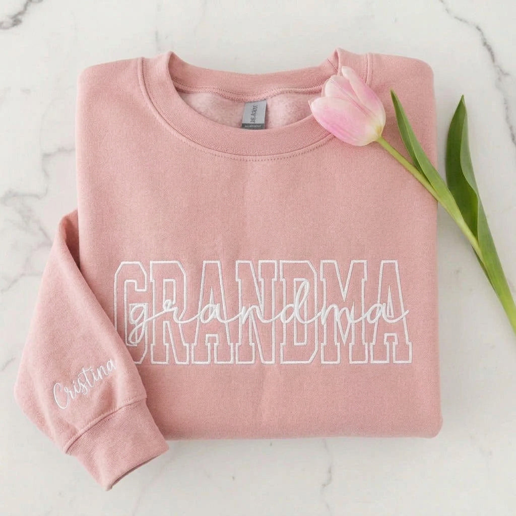 GRANDMA Coquette Embroidered Sweatshirt