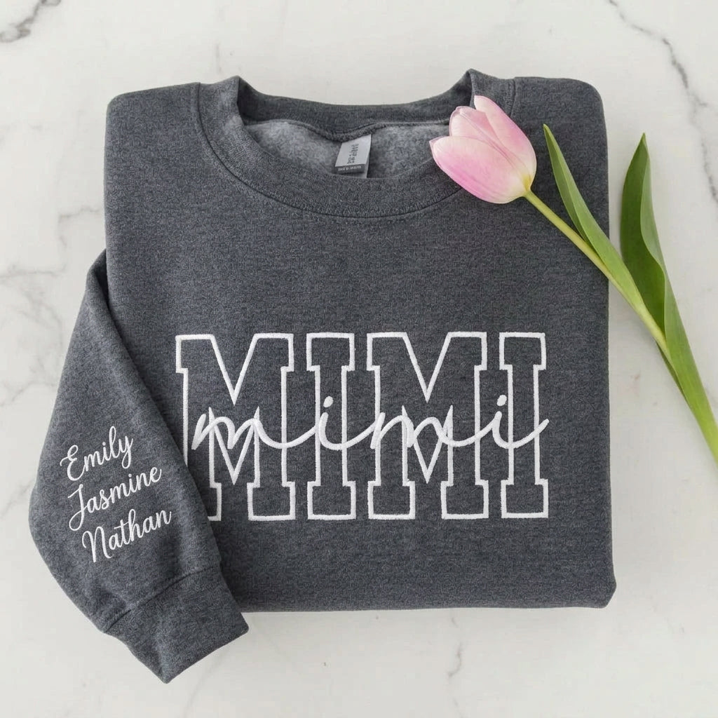 MIMI Coquette Embroidered Sweatshirt