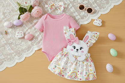 3-Piece Easter Romper, Dress & Headband