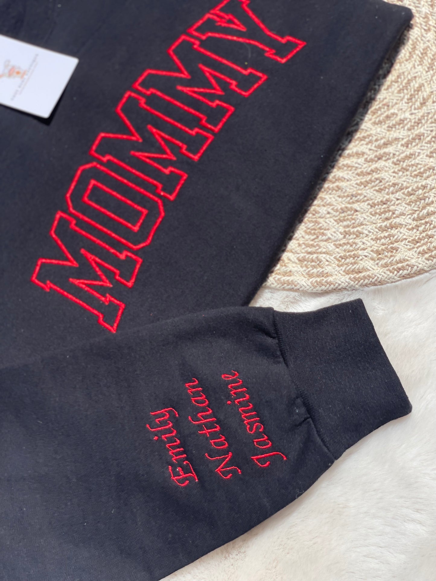 Personalized Mom Embroidered Sweatshirt