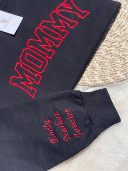 Personalized Mom Embroidered Sweatshirt