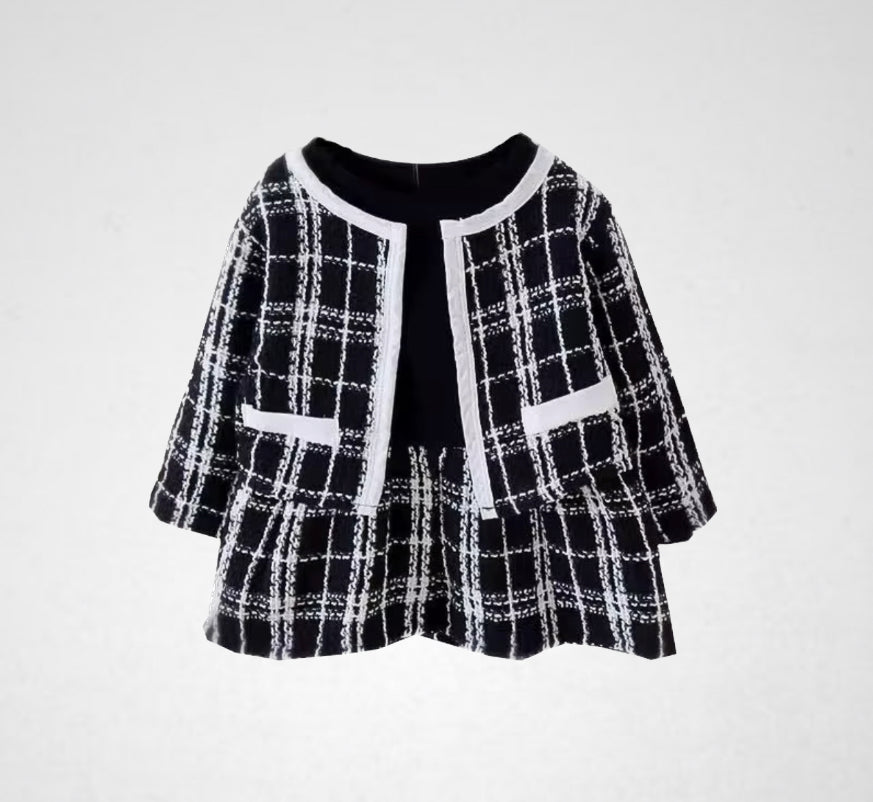 Vintage Knitted Cardigan & Tutu Dress