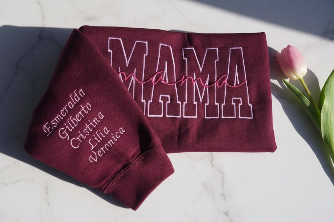Mama Coquette Embroidered Sweatshirt