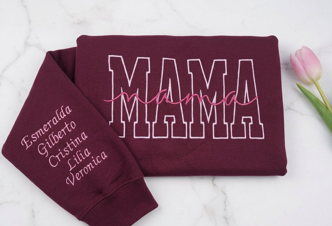 Mama Coquette Embroidered Sweatshirt