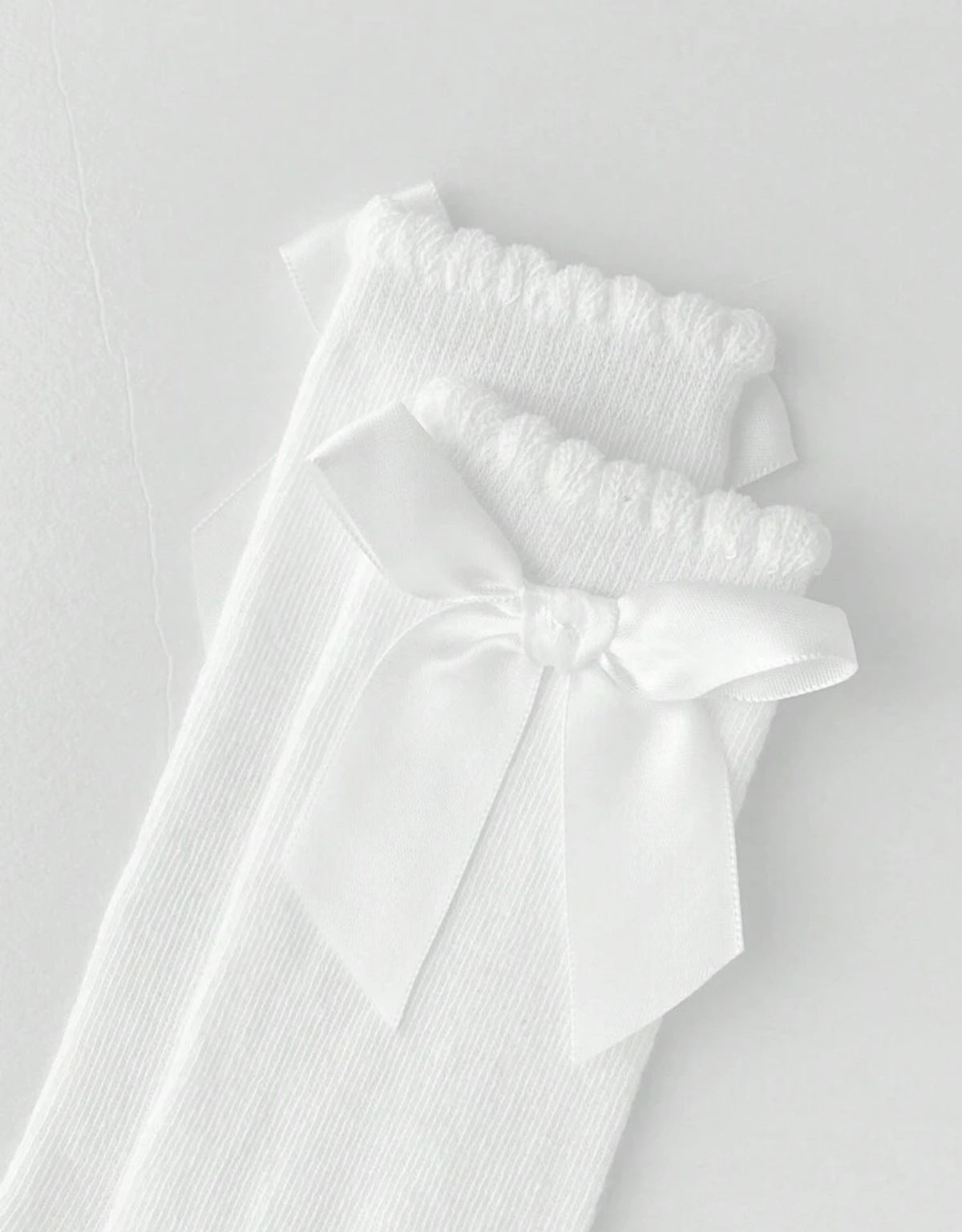 Ruffle Knee High Baby Socks