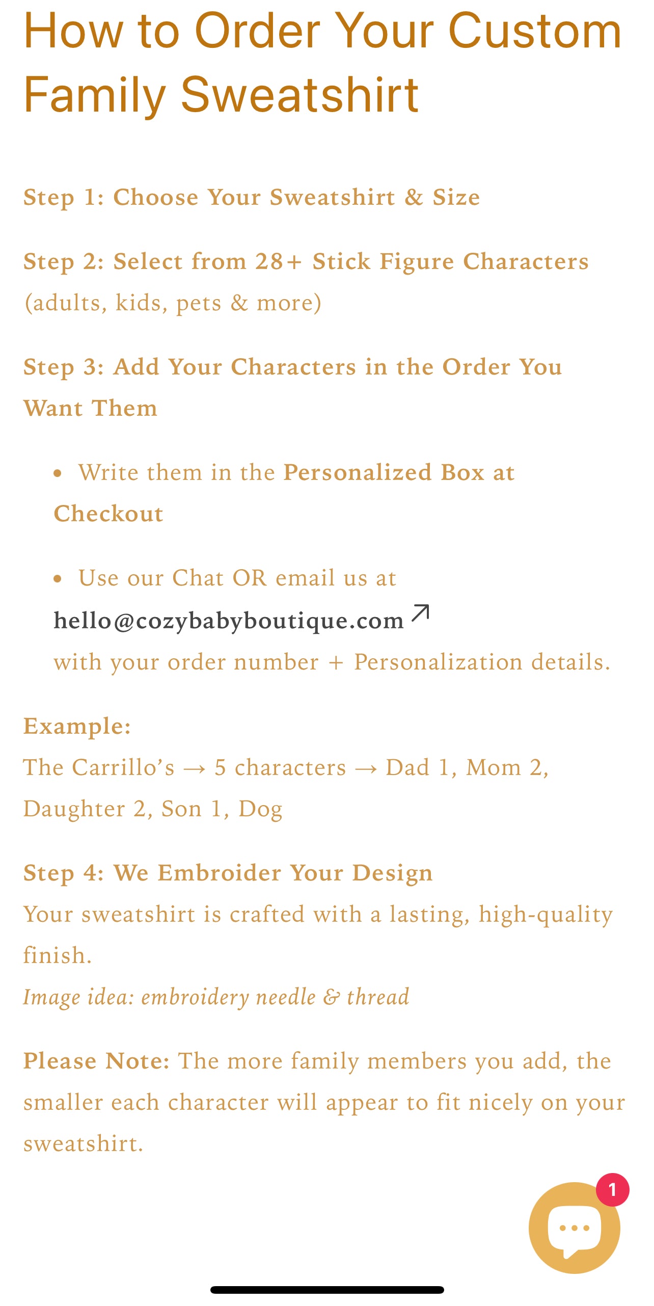 Build Your Own Stick Figure Family Custom Crewneck