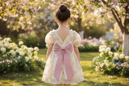 Puff Sleeve Party Dress for Girls Ages 3–8