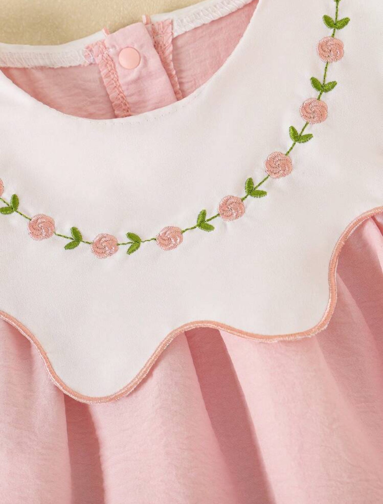 Vintage Baby Girl Princess Dress Embroidered Summer Dress