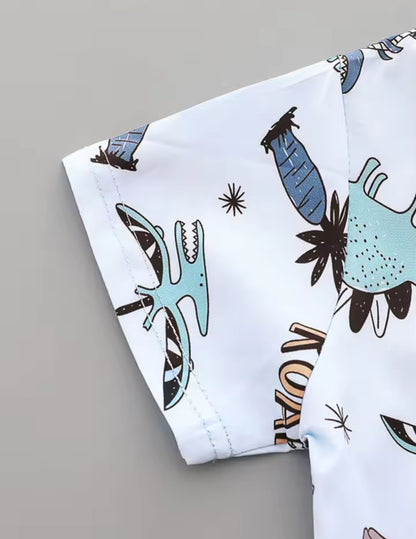Baby Dinosaur Shirt and Shorts 2-Piece