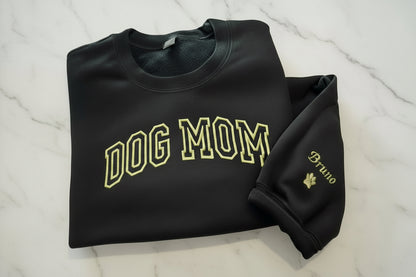 Pet Mom Gift Sweatshirt + Sleeve Name (Optional)