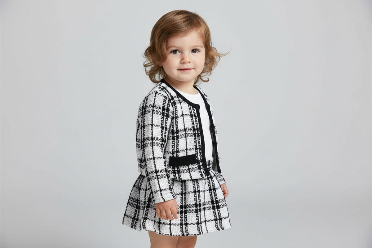 Vintage Knitted Cardigan & Tutu Dress