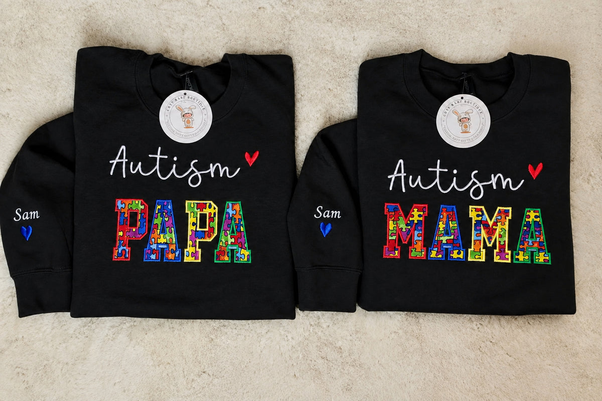 Autism Embroidered Sweatshirt