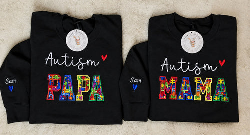 Autism Embroidered Sweatshirt