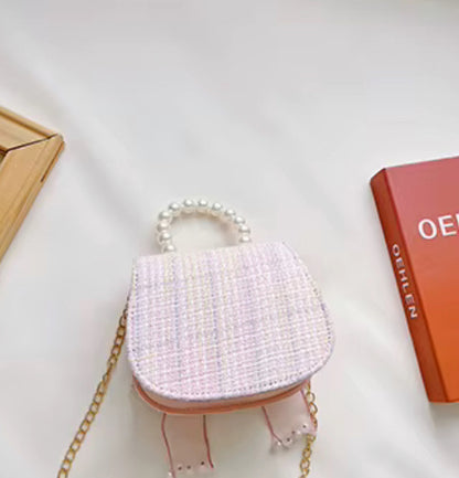 Big Bow Crossbody Pearl Handle Handbag